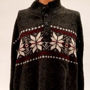 Tricots St Raphael Marled Black Pullover Sweater